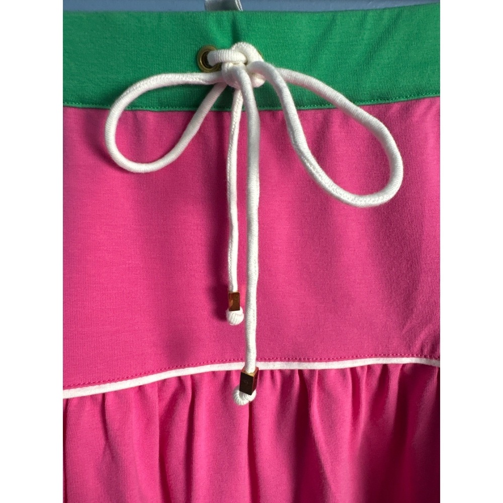Lilly Pulitzer Pink Green Skort XL Costal CleanGirl TennisCore Sporty Prep Flowy - Picture 4 of 6